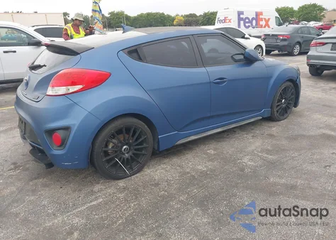 2016 Hyundai Veloster Turbo Rally Edition из США, поврежденный, VIN KMHTC6AE7GU261447